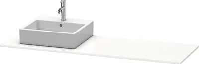 Image de Console Duravit XSquare, 1 découpe à droite, 1600x16x550mm, XS060HR0707
