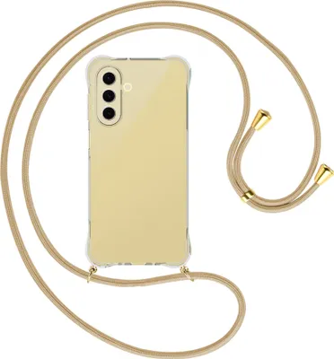 Produktbild von Handykette Backcover-Schutzhülle mit Band (Metall goldfarben) für Samsung Galaxy A26 5G - caramel