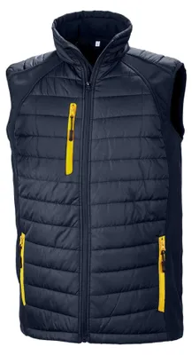 Produktbild von Result - "Compass" Weste für Herren/Damen Uni LT729 (XL) (Marineblau/Gelb)