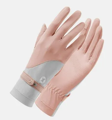 Imagen del producto de Guantes de verano, 22 cm de largo, con protección UV y transpirables, color verde