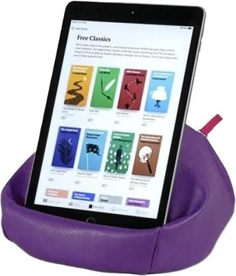 Obrázek produktu pro sedací vak Puff s kapsou na knihu/tablet fialový
