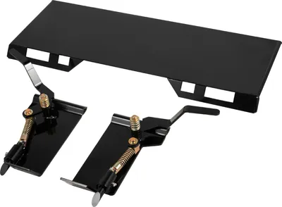 Image de Rehausse pour chargeuse compacte SucceBuy, plaque de fixation rapide 3/8 pouces, 39 kg, accessoire pour chargeuse compacte, hauteur 47 cm, compatible avec les pelles, les charrues, les fourches
