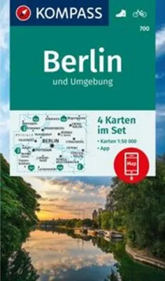 Produktbild von KOMPASS Wanderkarten-Set 700 Berlin und Umgebung (4 Karten) 1:50.000