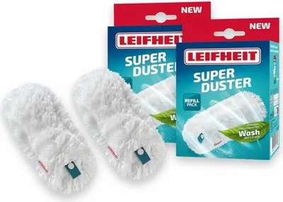Zdjęcie produktu dla LEIFHEIT SUPERDUSTER Pokrowce na miotełki z piór zestaw 2 szt
