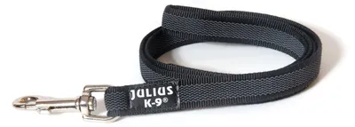 Produktbild von IDC Color & Gray Leine 14 mm x 1 m mit Schlaufe, Schwarz-Grau