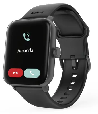 Produktbild von Hama Smartwatch 6010 GPS, 44 mm, Telefonfunktion, Schwarz