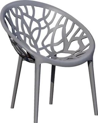 Produktbild von 4er-Set AMAZONAS | Designer Kunststoffstuhl | Grau | Kunststoff | Stapelbar | Kunststoff Stuhl, Kunststoffstühle Outdoor
