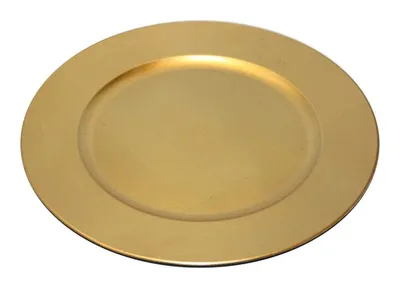 Produktbild von Platzteller Kunststoff rund 33 cm gold - 6 Stück