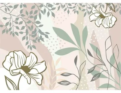 Produktbild von Fototapete Vlies FT5P 352161 - 142 Blumen blau 5-tlg. 375 x 270 cm