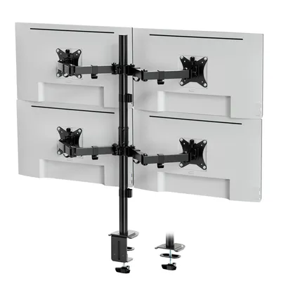 Produktbild von VonHaus Monitor Halterung für 4 Monitore 13-32 Zoll, Neig-&Schwenkbar, VESA 75/100