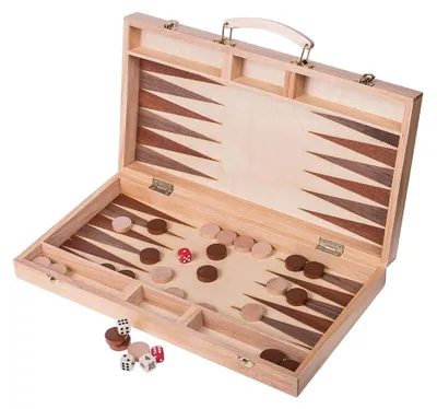 Produktbild von Holz-Backgammon-Spiel aus Buchenholz 447