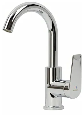 Produktbild von AVAPAX | Küchenarmatur aus Messing - 255 mm Höhe - Chrom glänzend - Schwenkbarer U-Auslauf