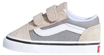 Image de Vans Old Skool V 2  Klittenband Laag - Taupe - Maat 25