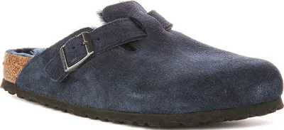 Produktbild von Birkenstock Boston Shearling in Marineblau | Regular Fit – Größe 5 (UK) – 38 (EU) – 7/7,5 (F) (US) / Marineblau