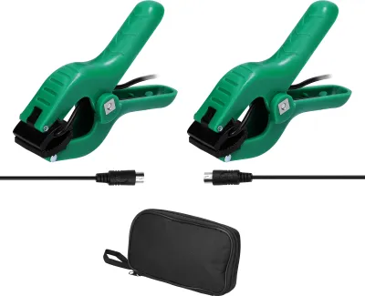 Image de Clips pour capteurs manuels, outils de mesure de la température pour les systèmes de réfrigération et de climatisation, accessoires avec pochette de rangement