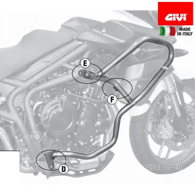 Produktbild von Sturzbügel GiVi schwarz für Triumph Tiger 800 / 800 XC / 800 XR (11-17)