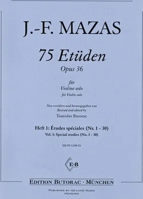 Produktbild von 75 Etüden op.36 Band 1 für Violine