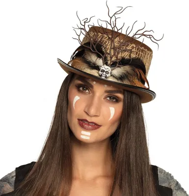 Produktbild von Boland Hut Voodoo Ayida Steampunk Kostüm Karneval Mottoparty Halloween