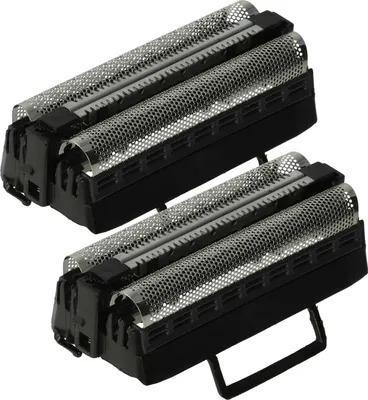 Produktbild von vhbw 2x Doppelscherfolie kompatibel mit Xenic 9191 Elektrorasierer + Rahmen, schwarz/silber