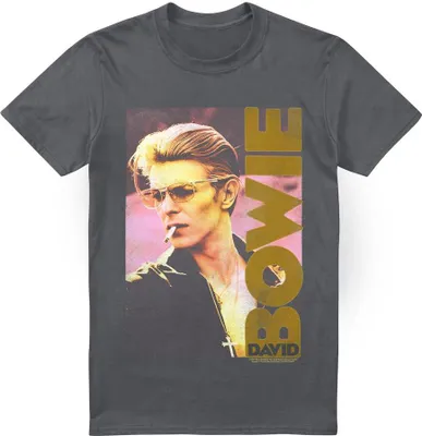 Obrázok produktu pre David Bowie - Tričko "Smokin" pre mužov TV13384 (M) (Charcoal)
