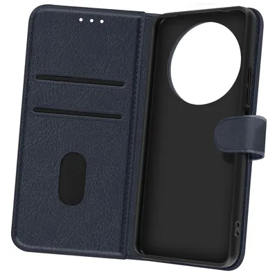 Produktbild von Avizar, Redmi A3 Chesterfield Wallet-Hülle mit praktischer Standfunktion, Nachtblau