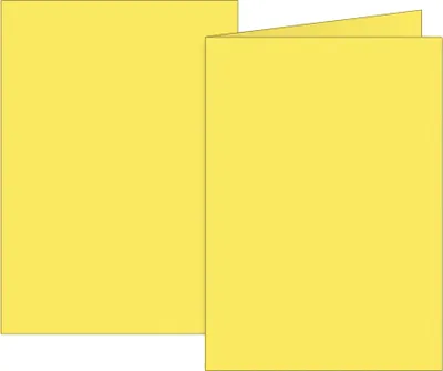 Produktbild von Doppelkarten B6 200g gelb VE=5x10 Karten