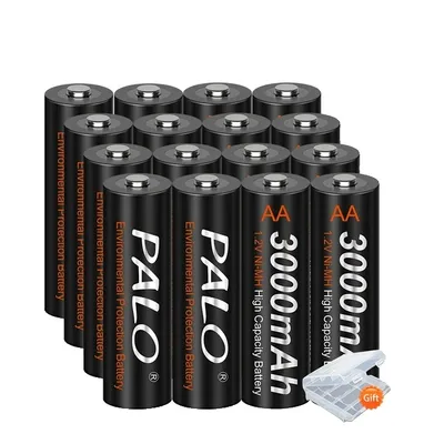 Immagine prodotto di Batteria ricaricabile, capacità 2000mAh, compatibile con vari dispositivi, 16PCS AA