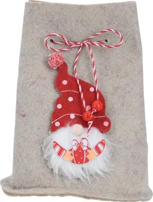 Obrázok produktu pre Vianočná darčeková taška so škriatkom, 12 x 14,5 cm