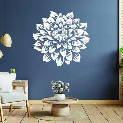 große elegante Blume – Decords Wandtattoo, Produktansicht 1