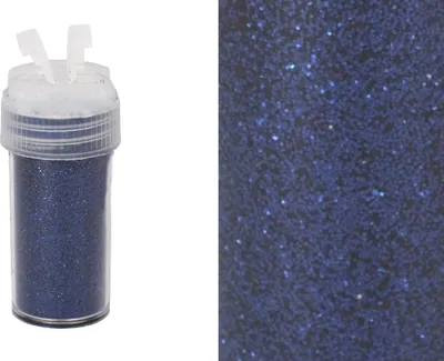 Produktbild von Glitzerpulver 10g in Dose mit Streudeckel, Farbauswahl:dunkelblau / navy 370