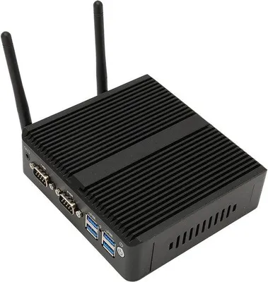 Produktbild von Industrieller Mini-PC ohne Lüfter - Mini-PC mit Intel-CPU J4125, 8GB DDR4 - 2 Gigabit-LAN-Ports - Staubdicht - 7-Zoll Mini-PC - 100-240V - SSD 128GB mit EU-Stecker