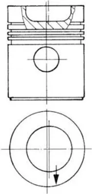 Produktbild von KOLBENSCHMIDT Kolben 92144800 Zylinderbohrung 101,05 mm Reparaturstufe 0,10
