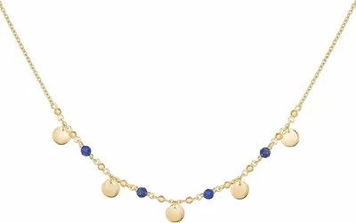 Produktbild von cai Collier 925/- Sterling Silber 40+5cm gelb Lapislazuli 274250048-45