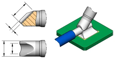Produktbild von JBC Lötspitze Serie C245 Sondertypen, C245760/5,0/3,5 mm, für Kabellötungen C245760