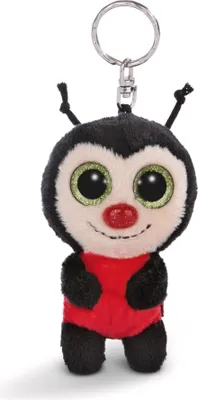 Produktbild von NICI Schlüsselanhänger GLUBSCHIS Marienkäfer Lily May schwarz 9cm