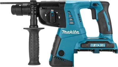 A cordless rotary hammer drill is shown against a white background.