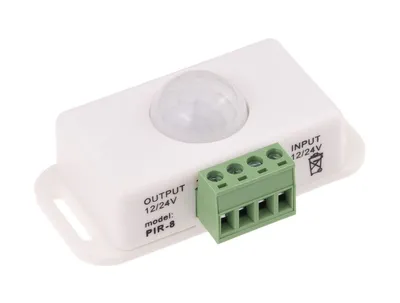 Obrázok produktu pre T-LED Biele pohybové čidlo 12-24V 06802