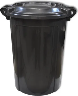 Produktbild von Wilai Mülltonne, Aufbewahrungstonne 65 Liter Schwarz (22091)