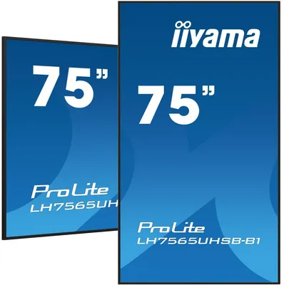 Image de IIYAMA 189.0cm(75") LH7565UHSB-B1 16:9 2xHDMI+DP+2xUSB IPS retail (Speditionsversand)