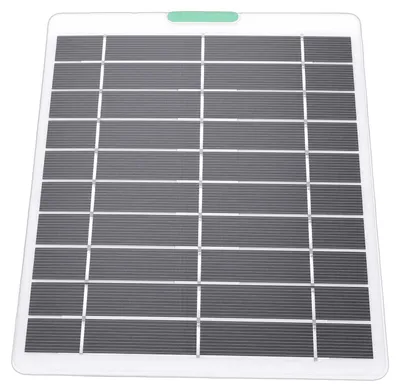 Produktbild von 5 W, 5 V, Solarmodul aus monokristallinem Silizium, tragbares Solarmodul-Set für Kameras, Türklingeln und Sicherheitssysteme, weiß