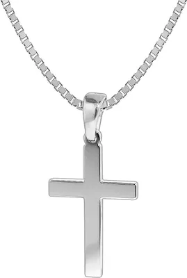 trendor 35843 Damen Halskette 925 Silber mit Kreuz 21 mm 1