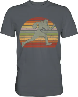 Produktbild von American Football Retro T-Shirt – Dark Grey / XL