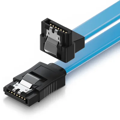 Produktbild von deleyCON MK1236, 0,5 m, SATA III, SATA 7-pin, SATA 7-pin, Männlich/Männlich, Blau