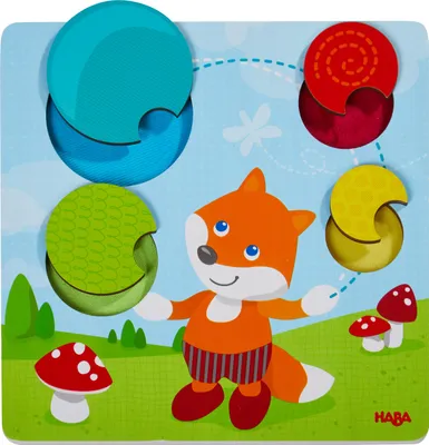 Produktbild von HABA 305346 Puzzle Fuchs Fühlpuzzle 4 Teile ab 1 Jahre