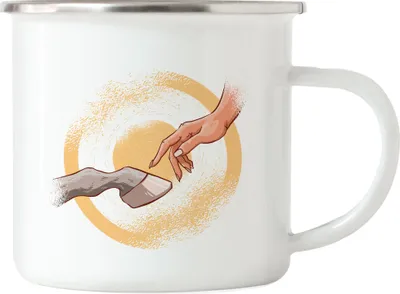 Produktbild von Pferd Emaille Tasse Pferdehufe Hand Pferdeliebhaber Reiterin Pferdeflüsterer Reiten Pony Hobbie Liebe Freiheit