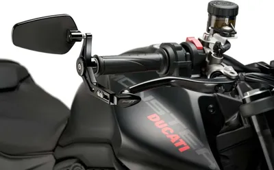 Produktbild von PUIG 21440N Bemshebelschutz mit Ruckspiegel Pro  passend fuer HONDA X-ELEVEN Schwarz