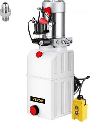 Productafbeelding van VEVOR Hydraulische pompen - Voeding DC 12V, 6L, dubbelwerkende hydraulische pomp, 6 liter hydraulische pomp, hydraulische pomp voor kippertrucks