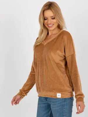 Produktbild von Relevance Damen-Kapuzenpulli ohne Kapuze Nined kamel Universal