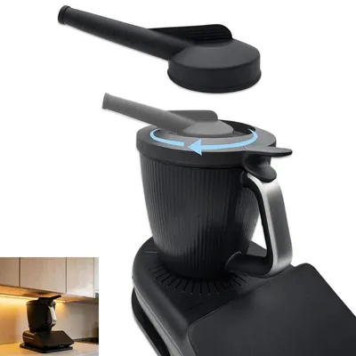 Produktbild von Silikon-Dampfleitrohr geeignet für Thermomix TM7,lebensmittelecht, BPA-frei,hitzebeständig,für sichere Dampfableitung und Kochzubehör,kompatibel