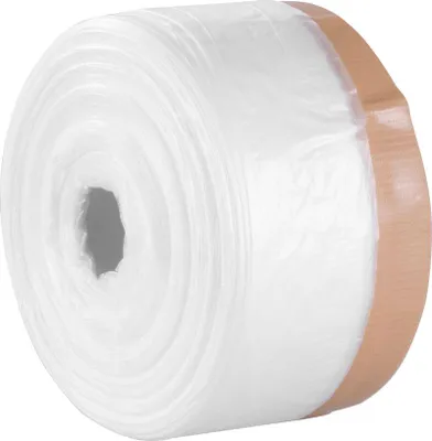 Immagine prodotto di Telo protettivo Strend Pro, 550 mm, L-30 m, PE, per pittura, con nastro adesivo in tessuto, coprente per pavimento